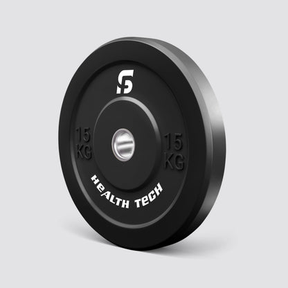 Black Rubber Bumper Plates Set 150 Kgs